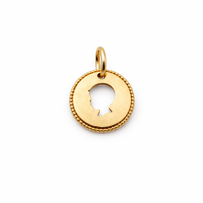 Family Vintage Coin Mini 14K Goud