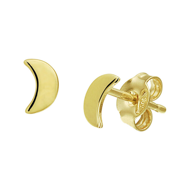 Universe Moon Big Stud 14K Goud