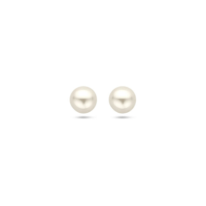 14 Karaat Gouden Parel Oorknoppen Maxi 5.5mm van Just Franky