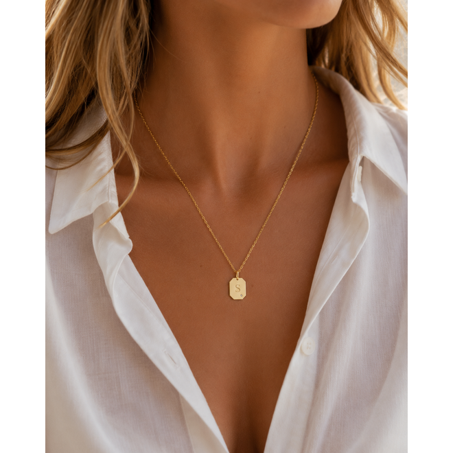 Tag Diamant Bedel 14K Goud