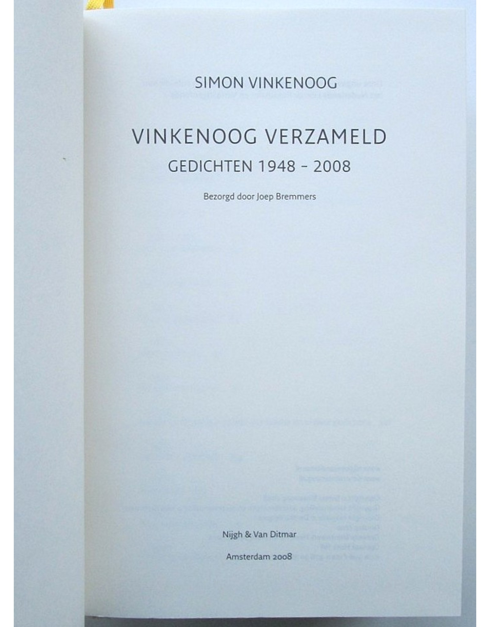 Simon Vinkenoog - Vinkenoog Verzameld: Gedichten 1948-2008