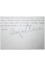 Marga Minco - Geachte heer Aerts,  [Original letter in typescript]