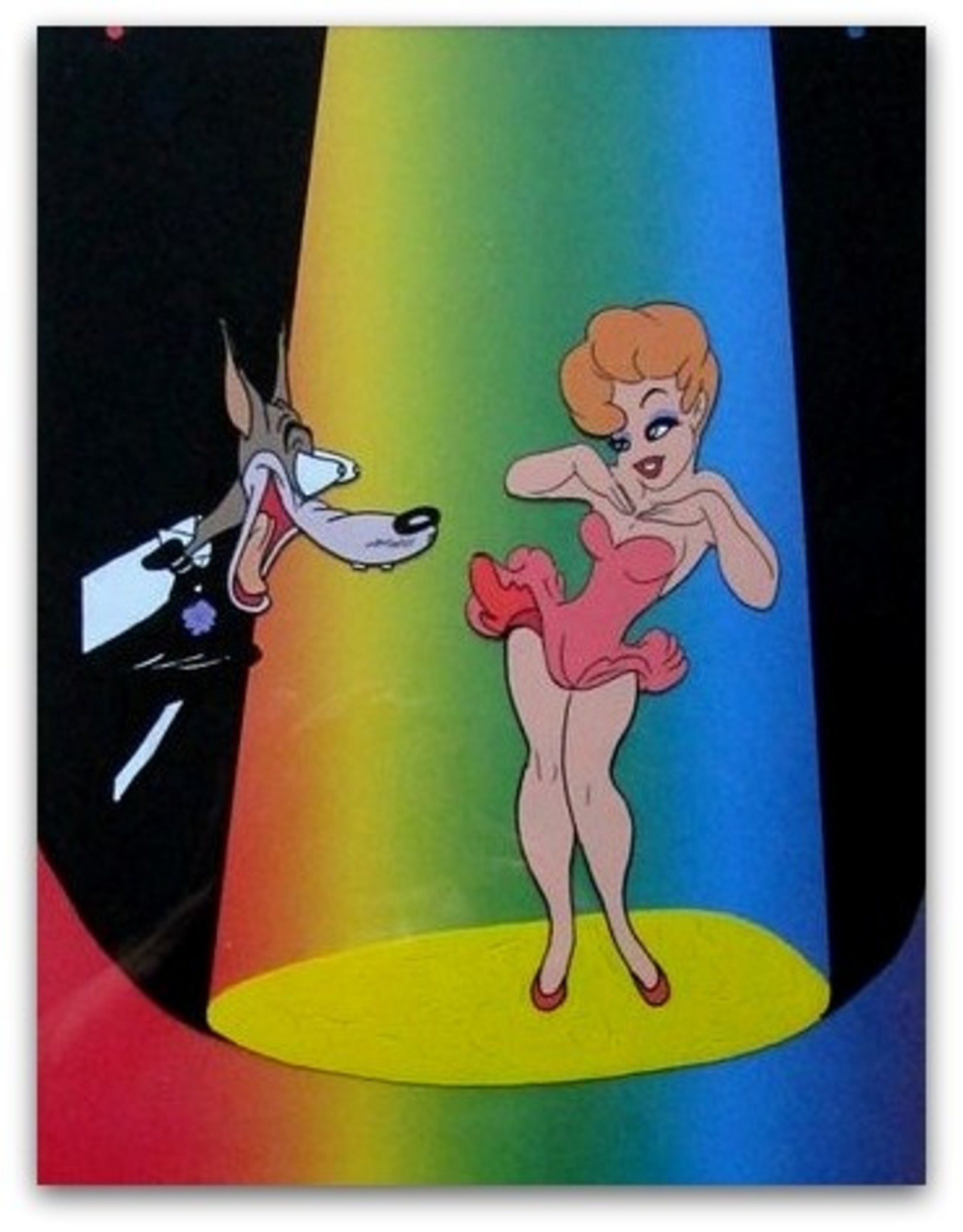 Tex Avery - [Pin-up scène uit] Red Hot Riding Hood [Film-cell]