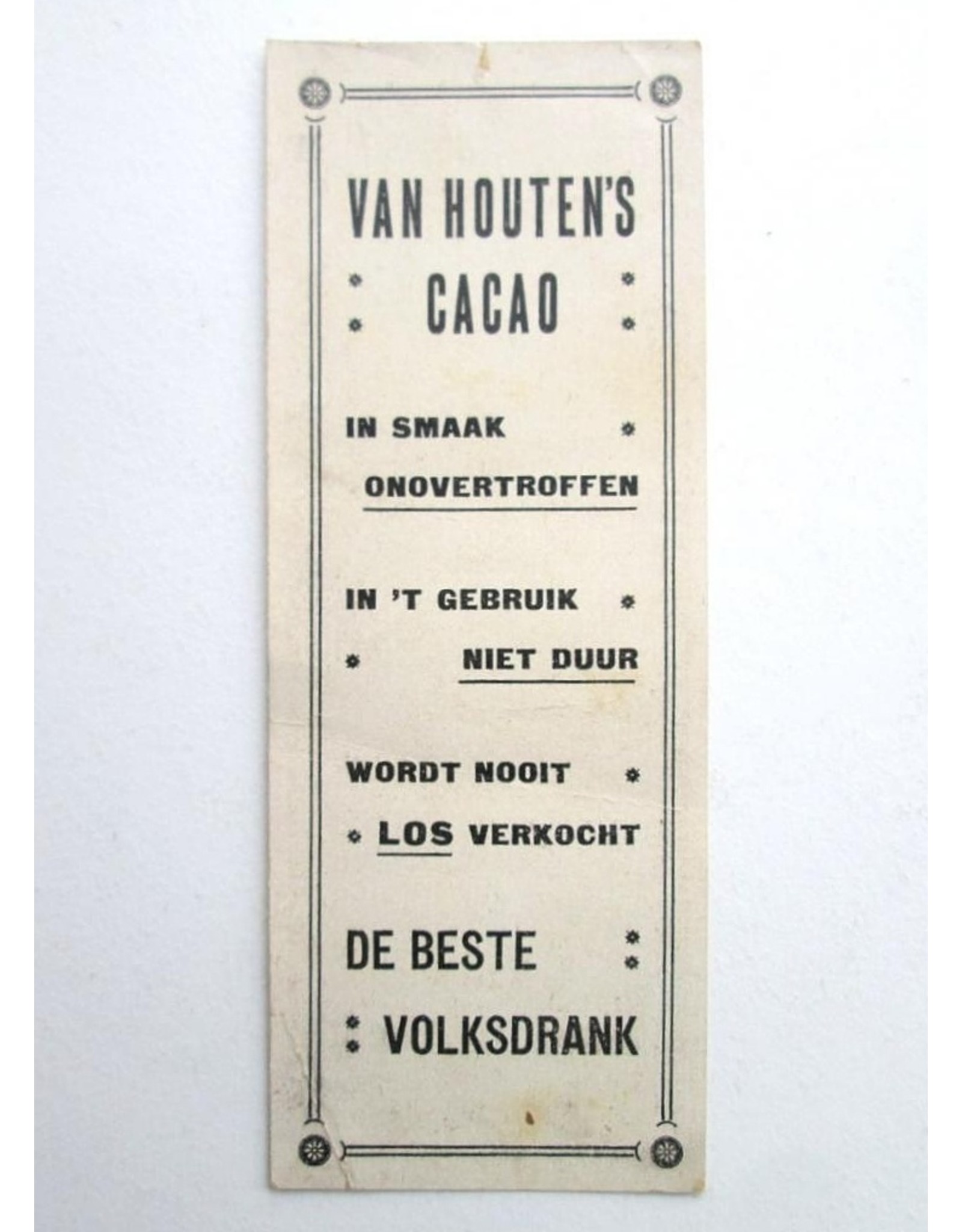 Henri Privat-Livemont - Van Houten's Cacao en Chocolade [Bookmark]