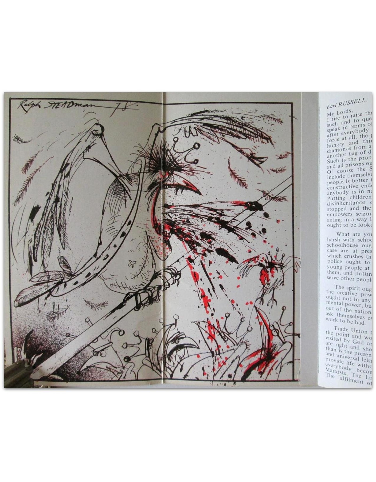 Ralph Steadman - The Full and True Text of a Notorious, Remarkable and Visionary Speech Made By John, Viscount Amberley, Earl Russell, [...]