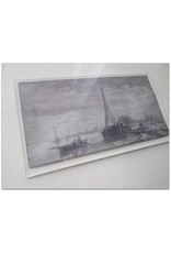 [H.W. Mesdag] - Visserstafereel [19e eeuws, pentekening / aquarel op papier]