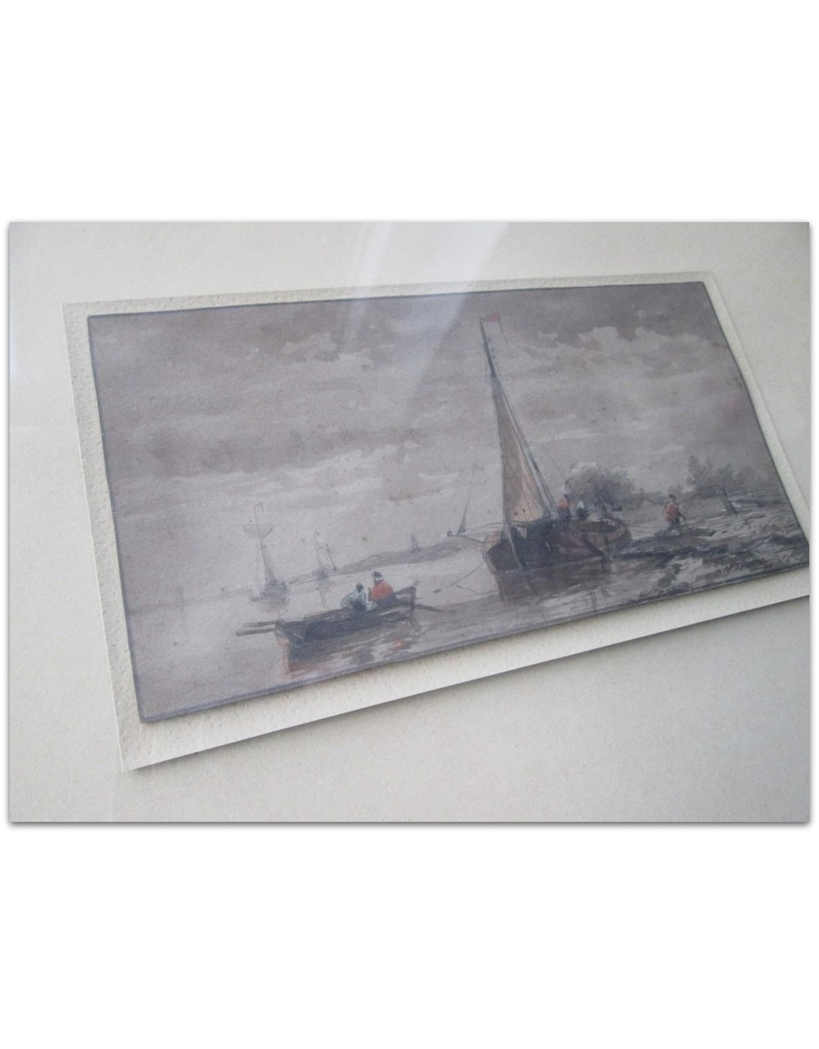 [H.W. Mesdag] - Fisherman's scene [19th century, watercolor on paper]