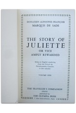 D.A.F. De Sade - The Story of Juliette or: Vice Amply Rewarded. Being an English rendering of the French by Pieralessandro Casavini in five volumes