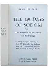 D.A.F. De Sade - The 120 Days of Sodom or : The Romance of the School of Libertinage. Being an English rendering of Les 120 Journées de Sodome