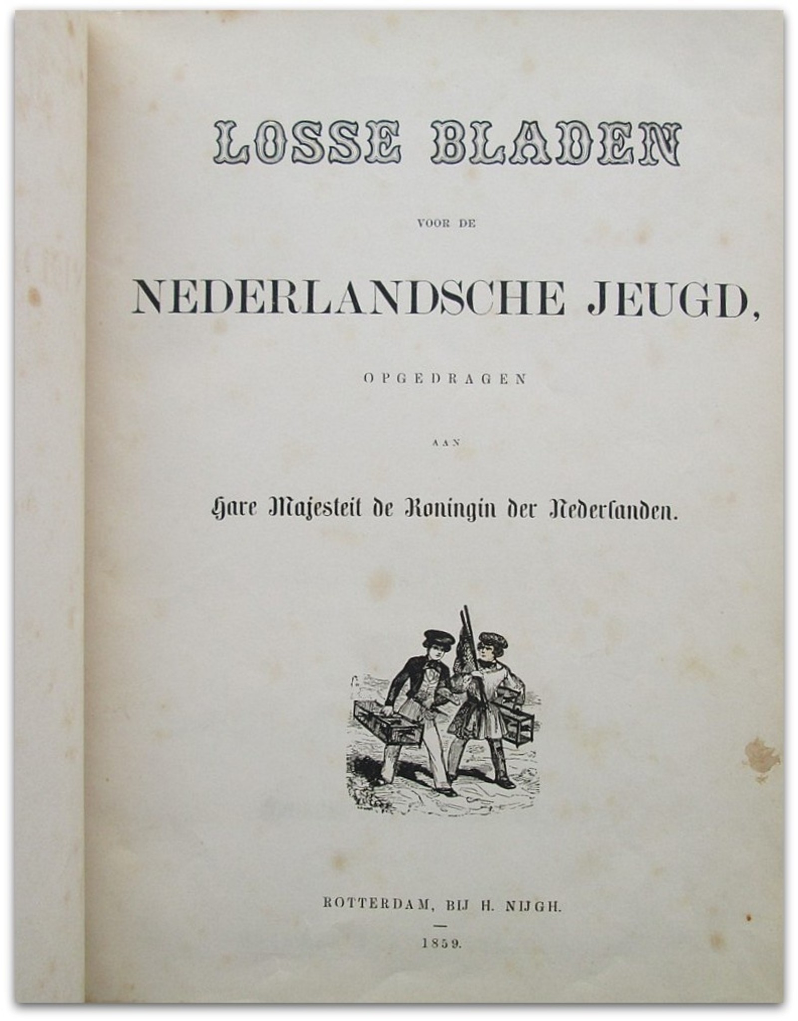 Losse Bladen voor de Nederlandsche Jeugd [Derde jaargang]: opgedragen aan Hare Majesteit [Sophia] de Koningin der Nederlanden