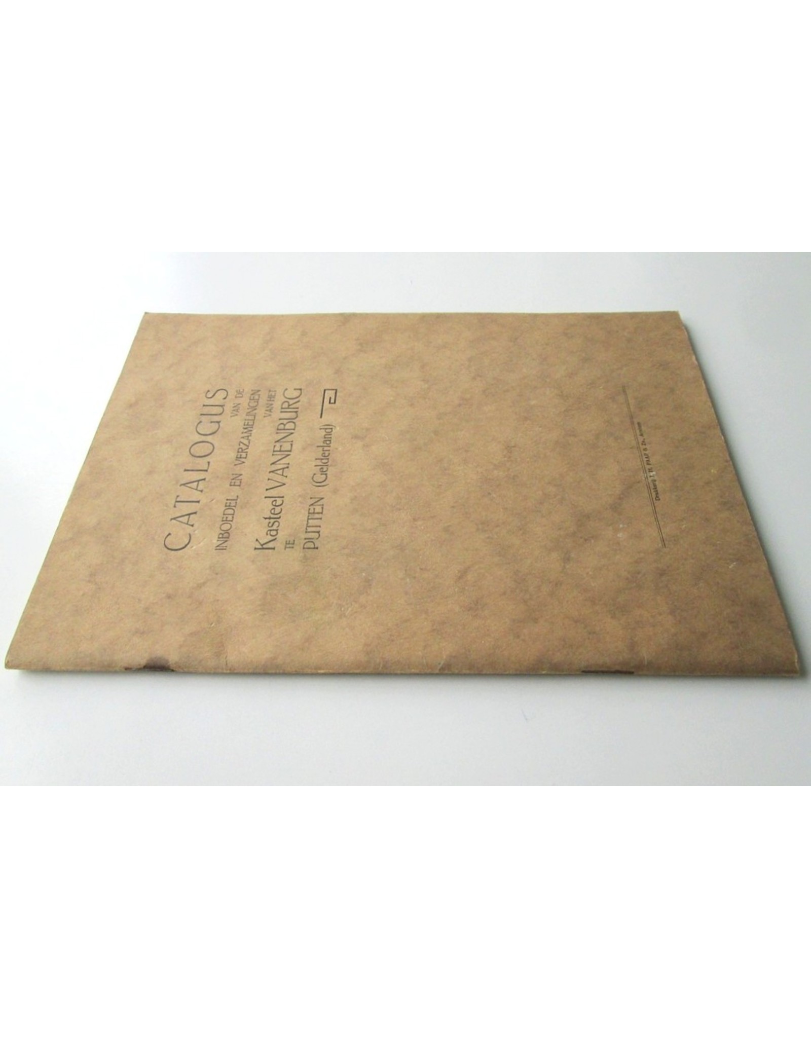 van de inboedel en verzamelingen van het Kasteel Vanenburg te Putten (Gelderland)