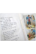 [Anoniem] - De geschiedenis van Het Huisje op het IJs. Linnen Prentenboek. Met gekleurde Plaatjes