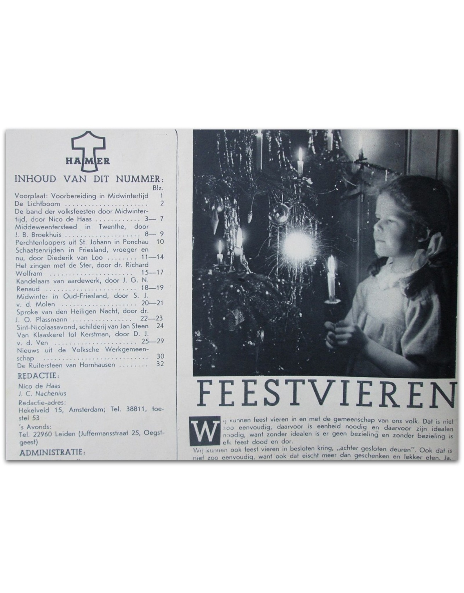 [Sinterklaas] in: Hamer Maandblad Nr. 3 - December 1940