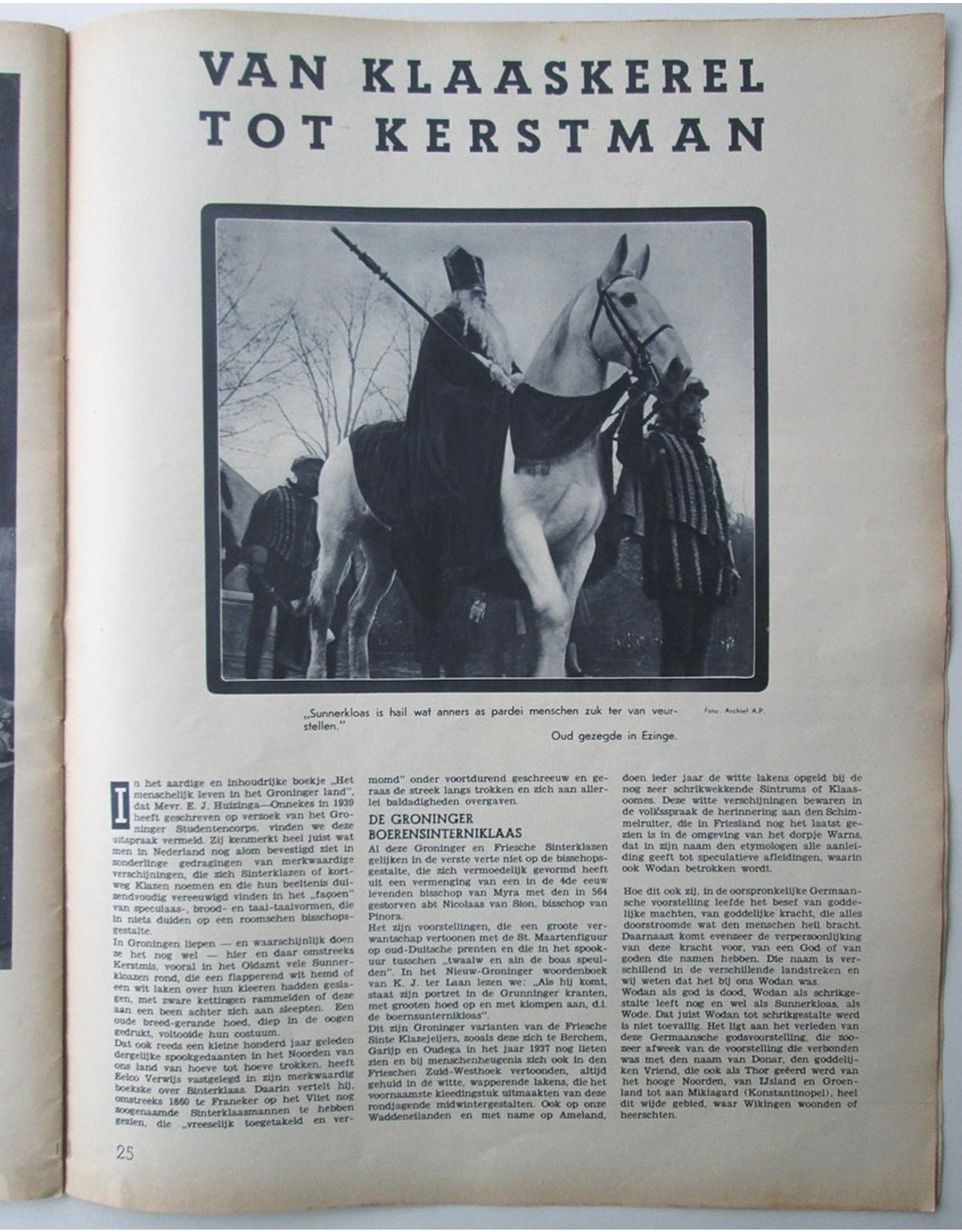 [Sinterklaas] in: Hamer Maandblad Nr. 3 - December 1940