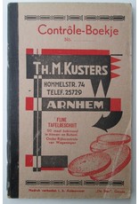 [Sinterklaas] Contrôle-Boekje No. - Th. M. Kusters Hommelstr. 74 Arnhem