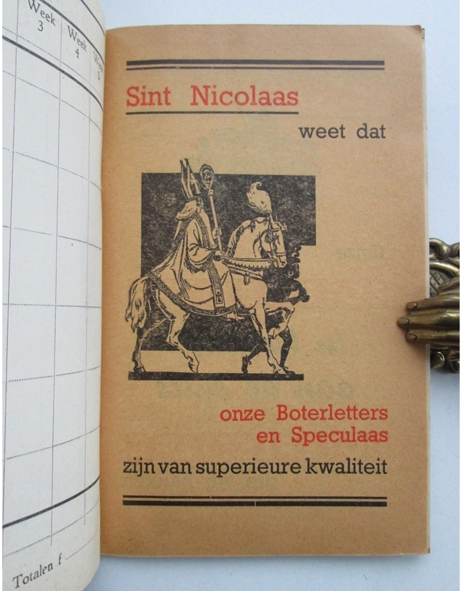 [Sinterklaas] Contrôle-Boekje No. - Th. M. Kusters Hommelstr. 74 Arnhem