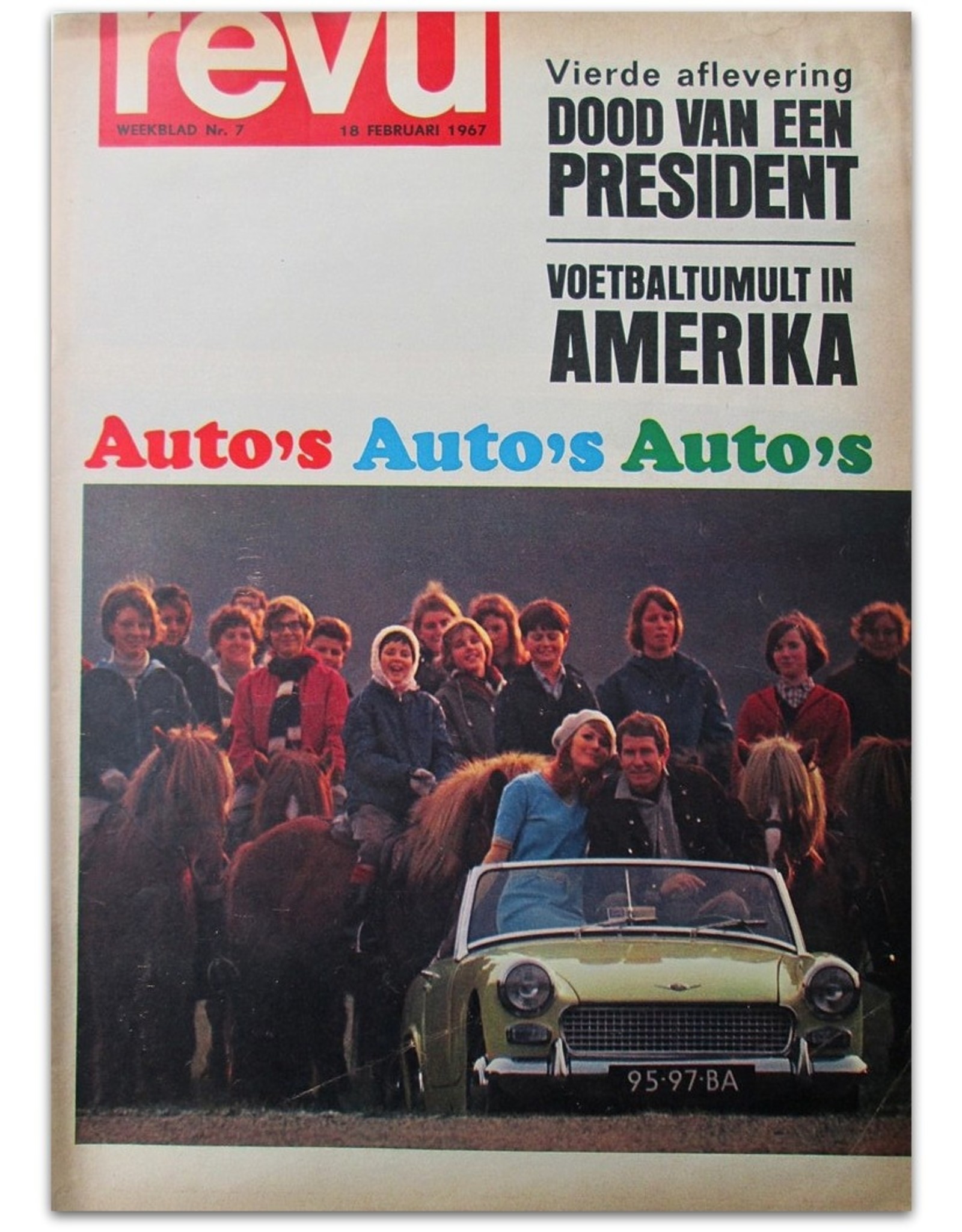 Ed van der Elsken - Auto's Auto's Auto's [report  in: Revu. Weekblad Nr. 7 - Februari 1967]