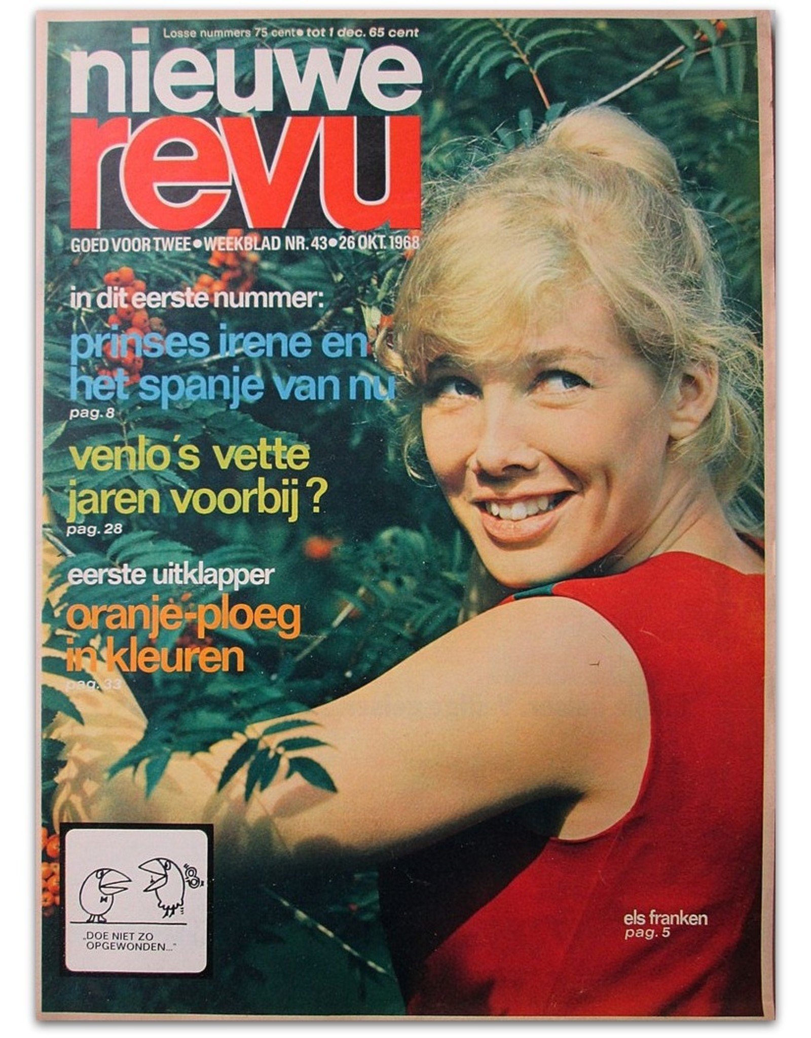 [De eerste 10 nummers van] Nieuwe Revu. Goed voor twee. Weekblad Nr. 43 [t/m 52] 1968
