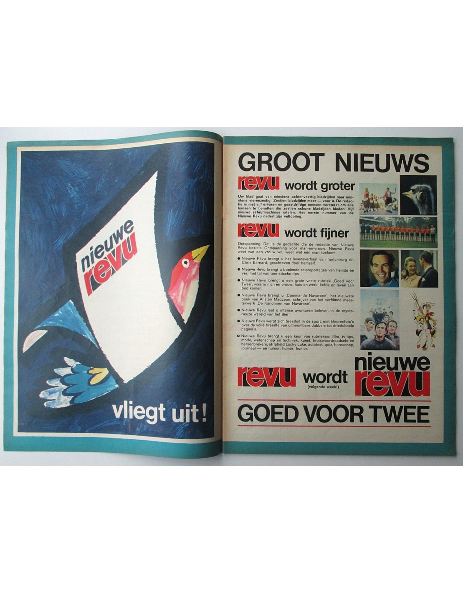 [The first 10 issues of] Nieuwe Revu. Goed voor twee. Weekblad Nr. 43 [to 52] 1968