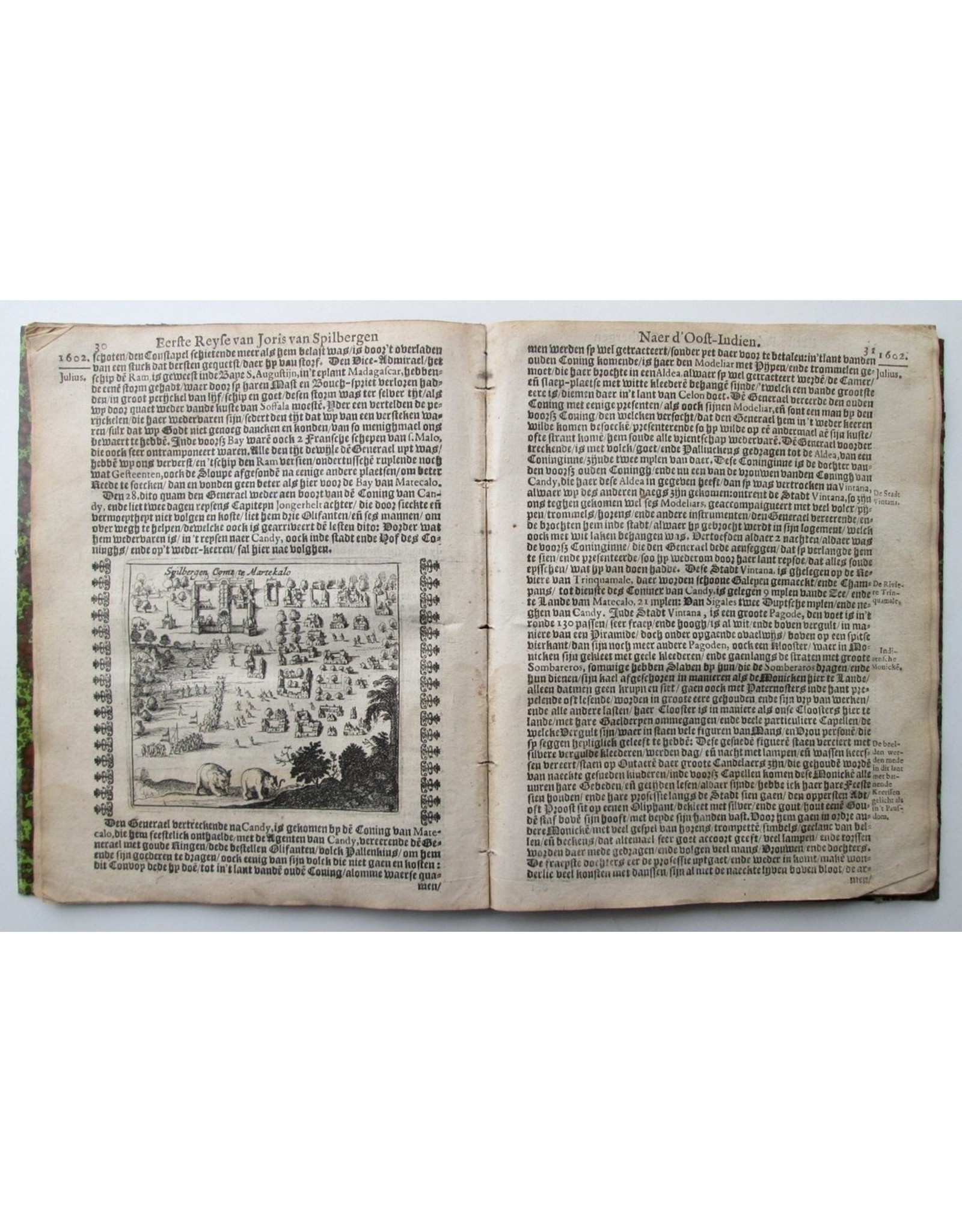 Historis Journael van de Voyagie Gedaen met 3 Schepen uyt Zeelandt naer d'Oost-Indien, Onder 't beleydt van Commandeur Joris van Spilberghen, sijn eerste reyse, inde Jaren 1601, 1602, 1603, 1604 [...] Beschrijvinge van het Eylandt JAVA