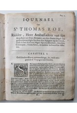 Journael van de Reysen ghedaen door den Ed. Heer en Ridder Sr. Thomas Roe [...] naer Oostindien aen den Grooten Mogol, ende andere ghewesten in Indien [...] Uyt het Engels vertaalt, ende met Copere Figuren verciert