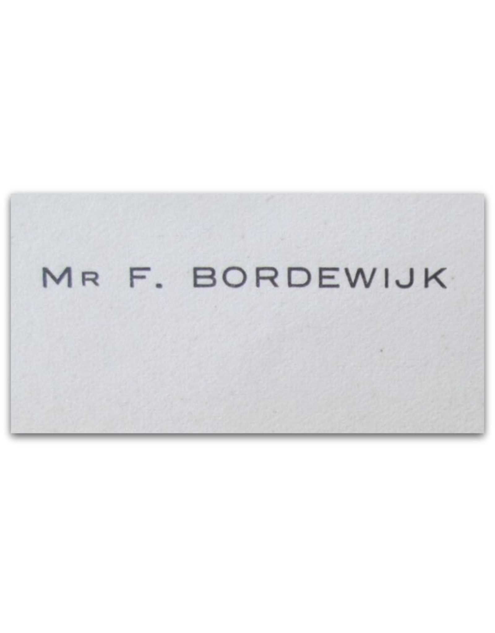 F. Bordewijk - Zeer geachte heer Bordewijk,  [Original handwritten letter A.L.S.]