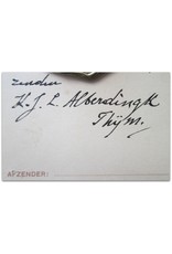 Lodewijk van Deyssel - [Originele handgeschreven briefkaart aan een handtekeningenjager]