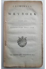 C.F. van Maanen - Crimineel Wetboek voor het Koningrijk Holland