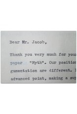 V.V. Nalimov - Dear Mr. Jacob, [Original letter in typescript + valuable extras]