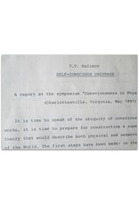 V.V. Nalimov - Dear Mr. Jacob, [Original letter in typescript + valuable extras]