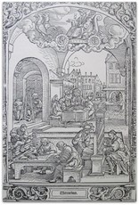 [Hans Sebald Beham] - Saturnus [Set of 7 woodcut reproductions]