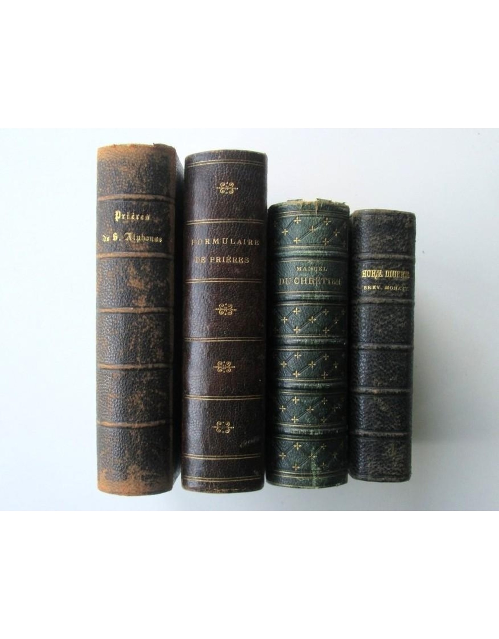 [Book bindings] Lot with 4 old French prayer books