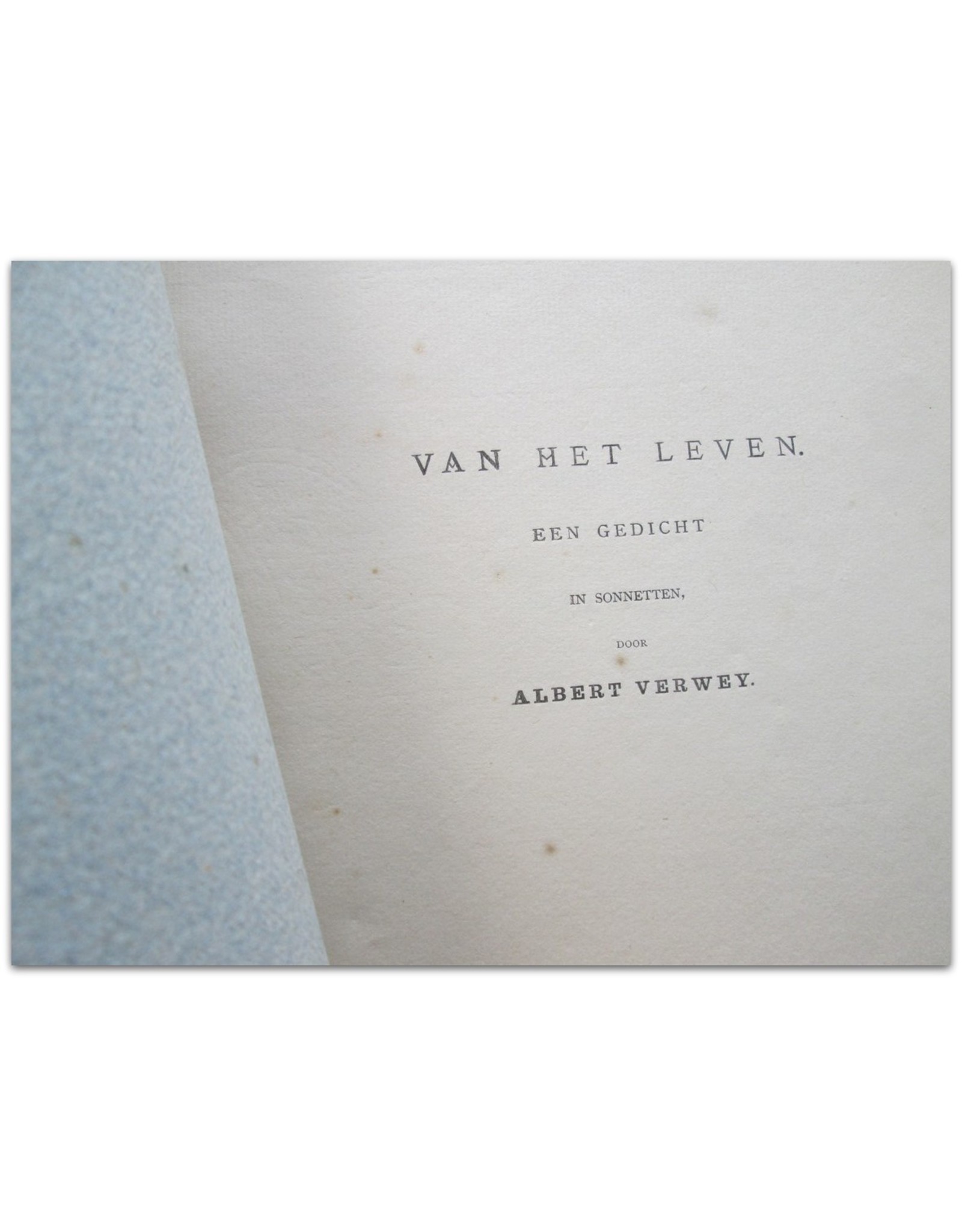 Albert Verwey - Van het leven: Een gedicht in sonnetten