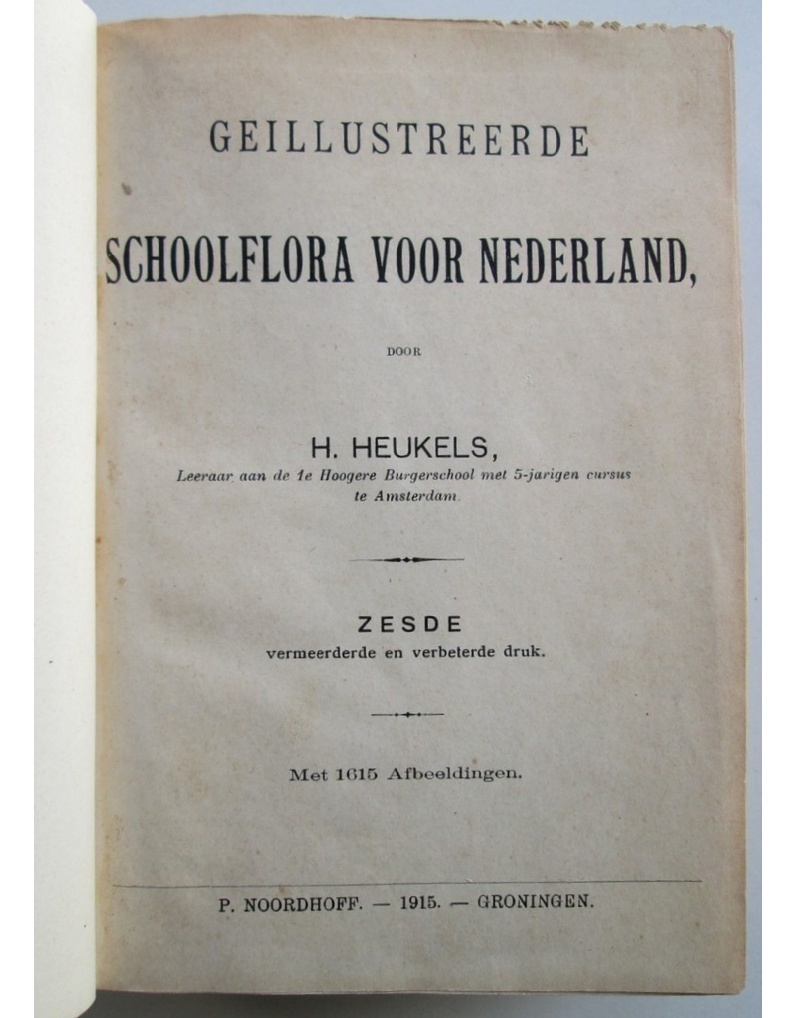 H. Heukels - Geïllustreerde Schoolflora voor Nederland. Zesde, vermeerderde en verbeterde druk. Met 1615 Afbeeldingen