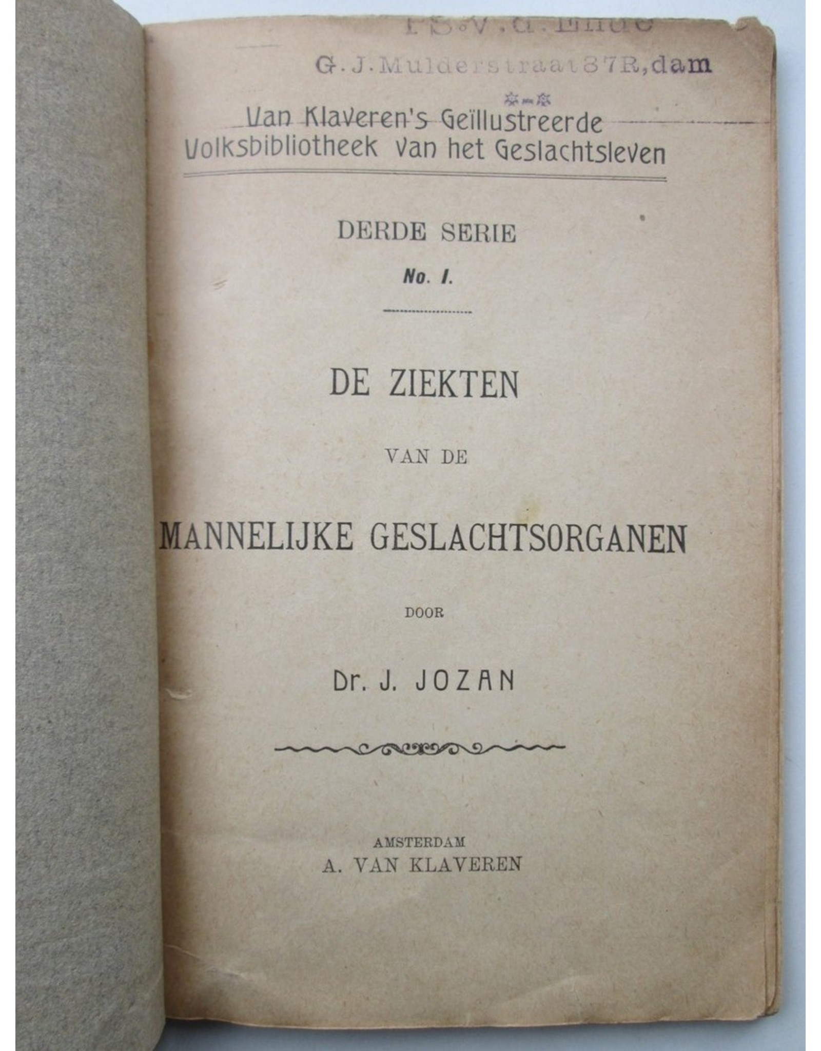 J. Jozan - De ziekten van de mannelijke geslachtsorganen