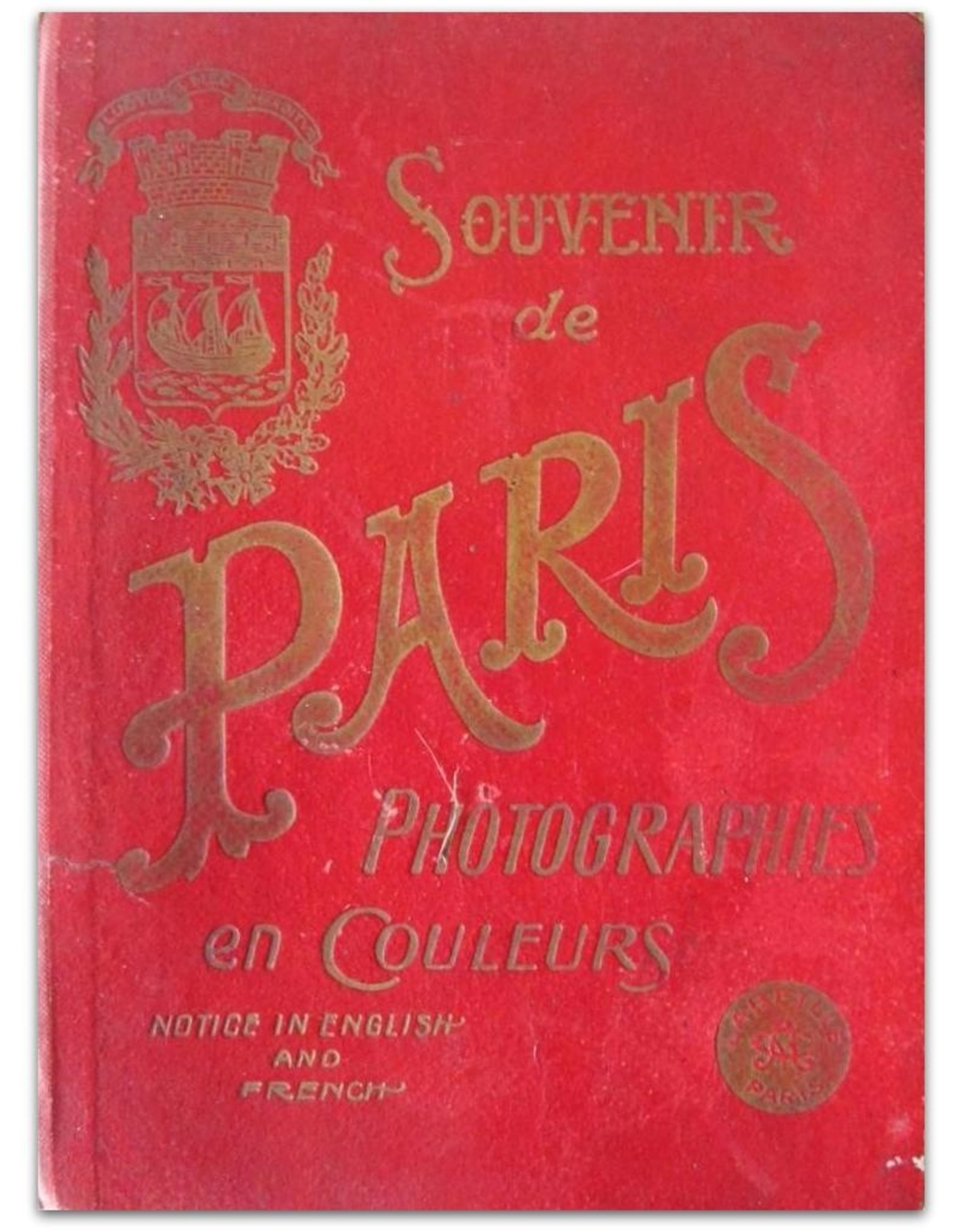 Souvenir de Paris: Photographies en couleurs. Notice in English and French