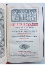 Rituale Romanum Pauli V Pontificis Maximi - Jussu editum a Benedicto XIV et a Pio X castigatum et auctum cui [...] Editio prima juxta typicam