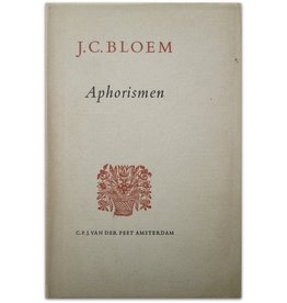 J.C. Bloem - Aphorismen - 1952