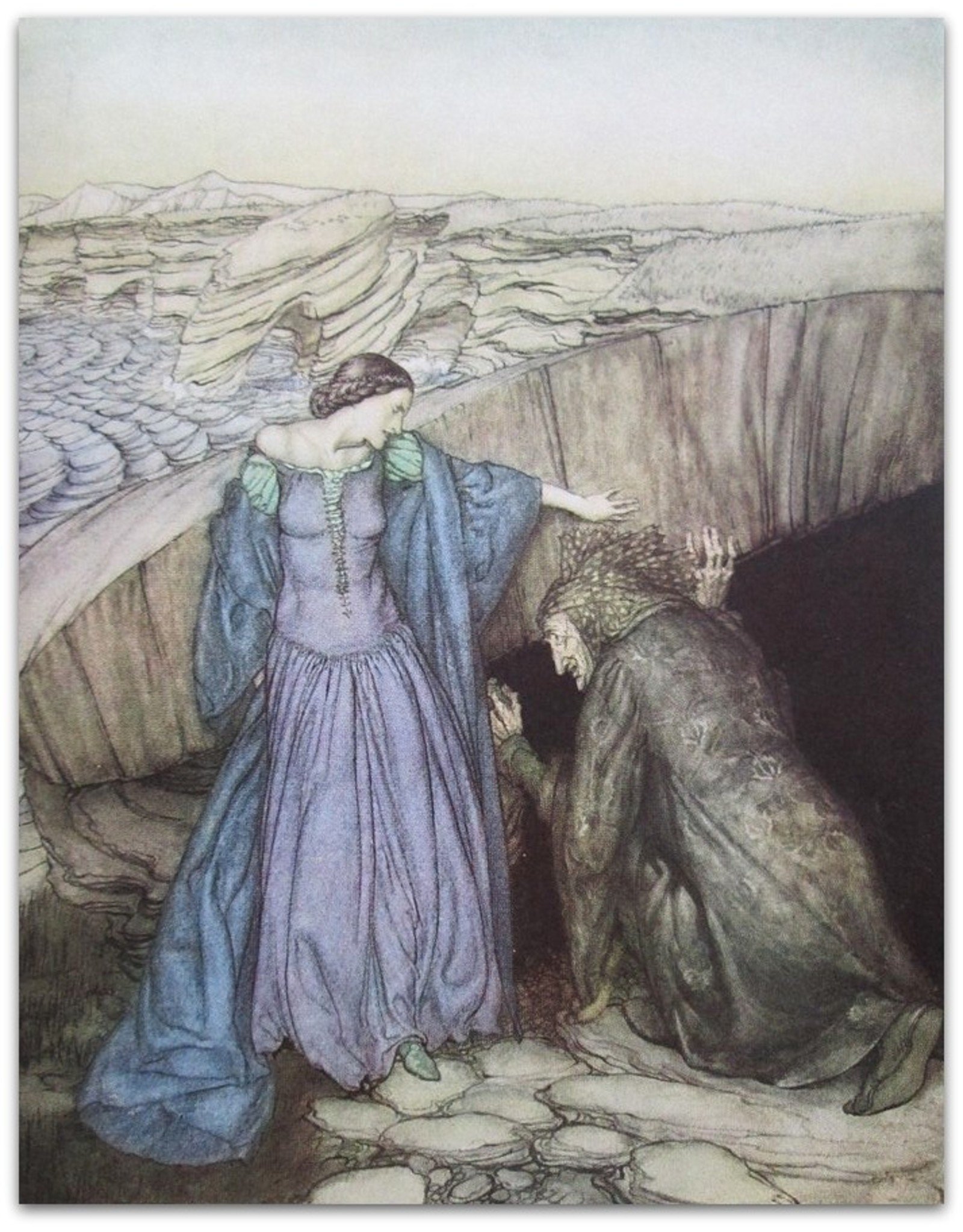 Nelly Montijn-De Fouw - Sagen van Koning Arthur en de Ridders van de Tafelronde. Geïllustreerd door Arthur Rackham. Tweede druk