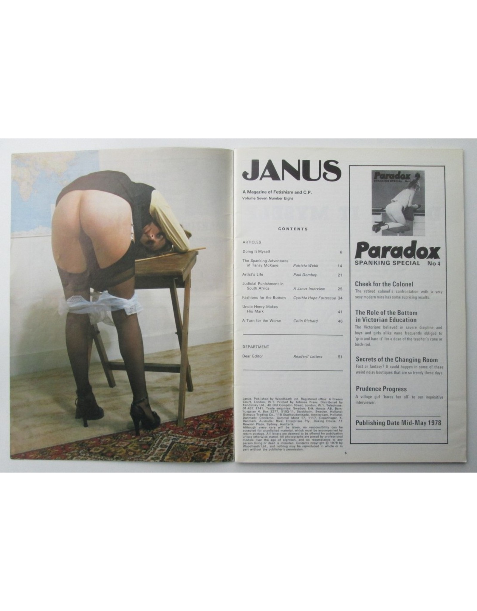 JANUS : Volume 7 Number 8. A Magazine of Fetishism and C.P.