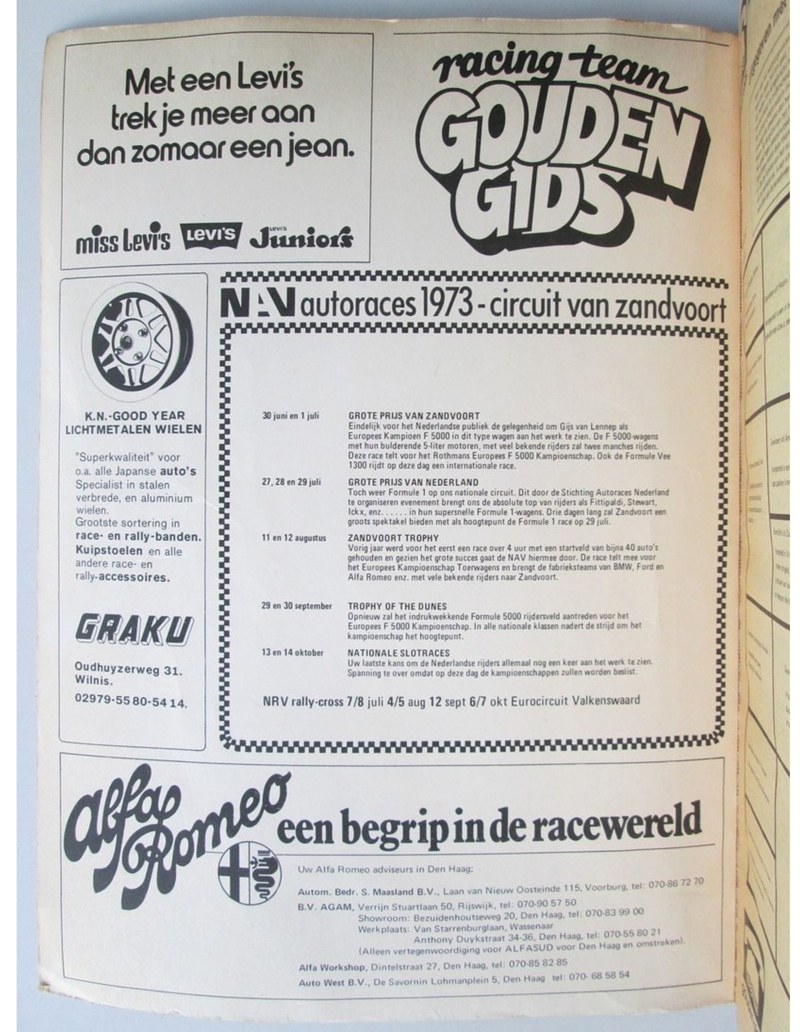 Gouden Gids Den Haag 1973/74 : De jaarlijkse zaken- en beroepengids, uitgegeven met medewerking van, en verspreid door P.T.T.