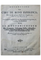 Klare Besgryving Van Cabo De Bona Esperanca; Med de By-gelegen Kust naar Angola toe, Van Cabo Negro af. Vervattende de Ontdekking,  [...] Alles met veel moeyten zeer vlytig by een getogen, en vervolgens Duydelyk Besghreven.