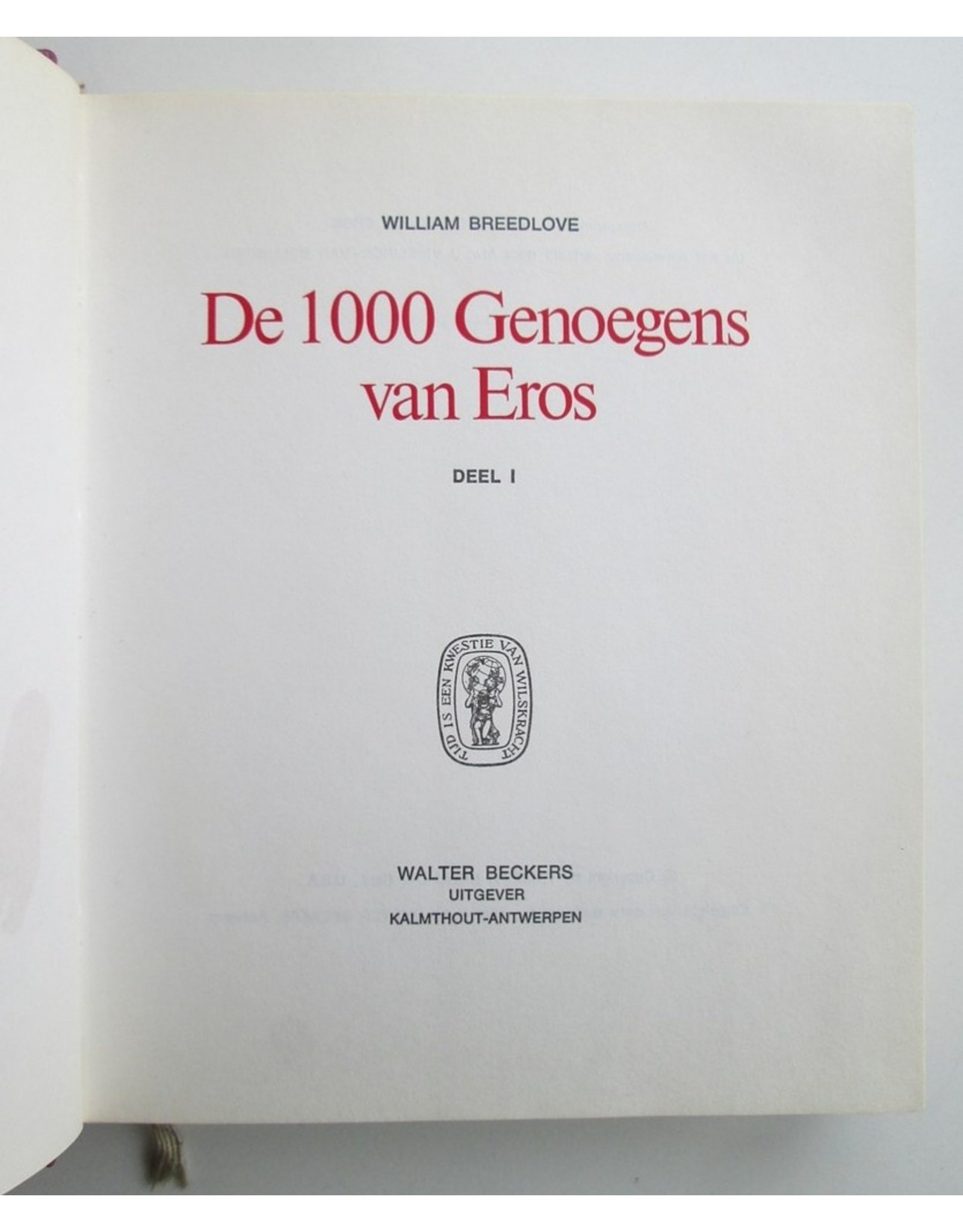 William Breedlove - De 1000 Genoegens van Eros. Deel I:  'Erotica in 24 delen' [deel] 19.