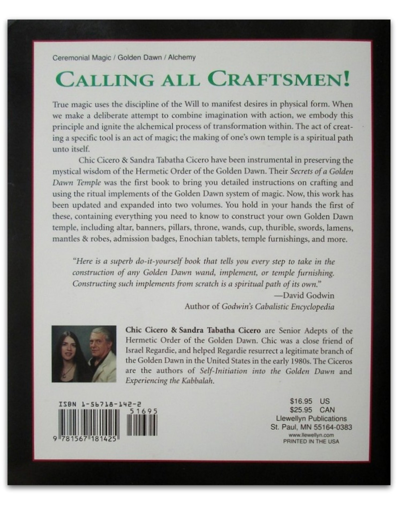 Chic Cicero & Sandra Tabatha Cicero - The Magician's Craft: Creating Magical Tools