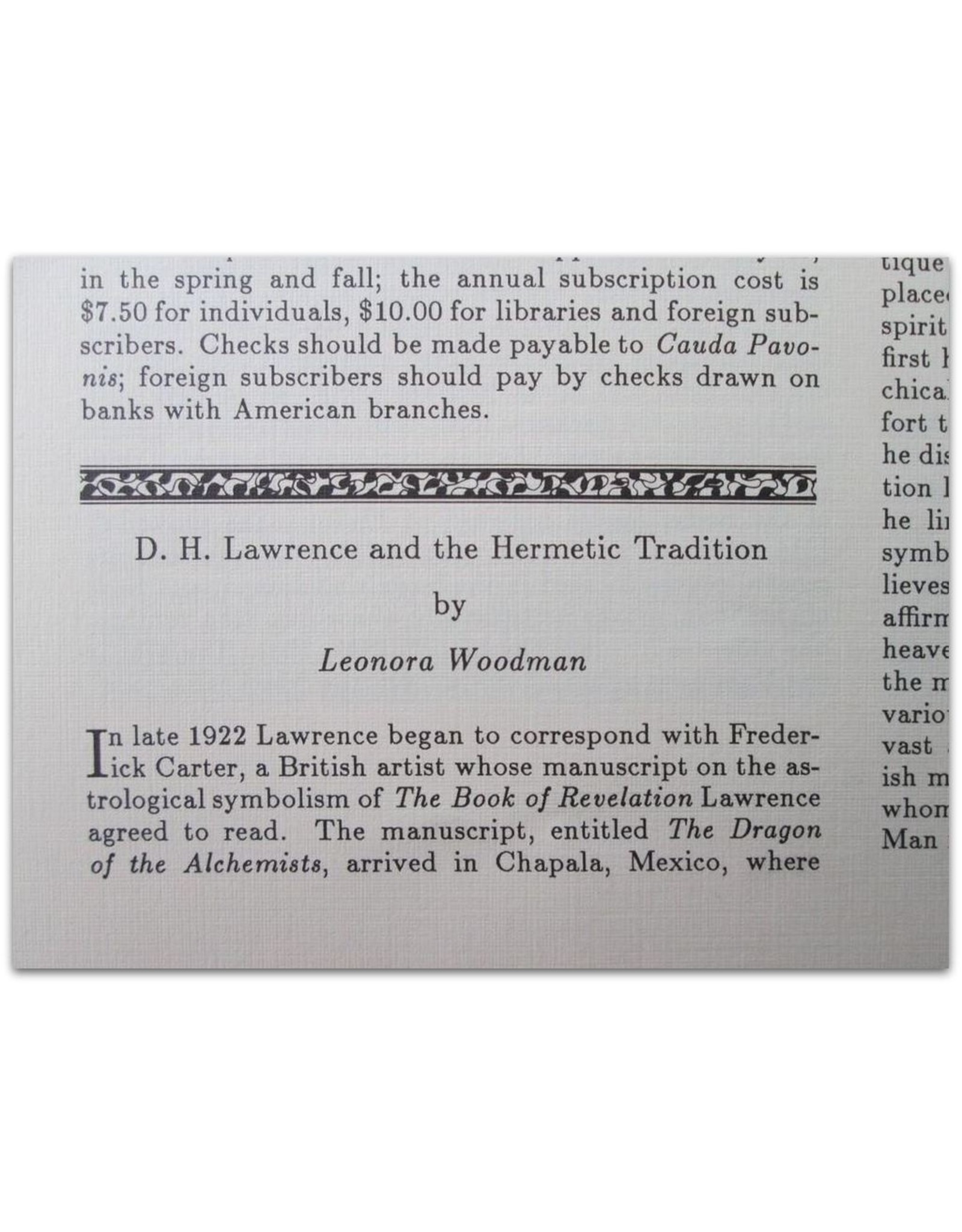 Stanton J. Linden [red.] - Cauda Pavonis. Studies in Hermeticism. Vol. 1, No. 1 [up to Vol. 16, No. 2]