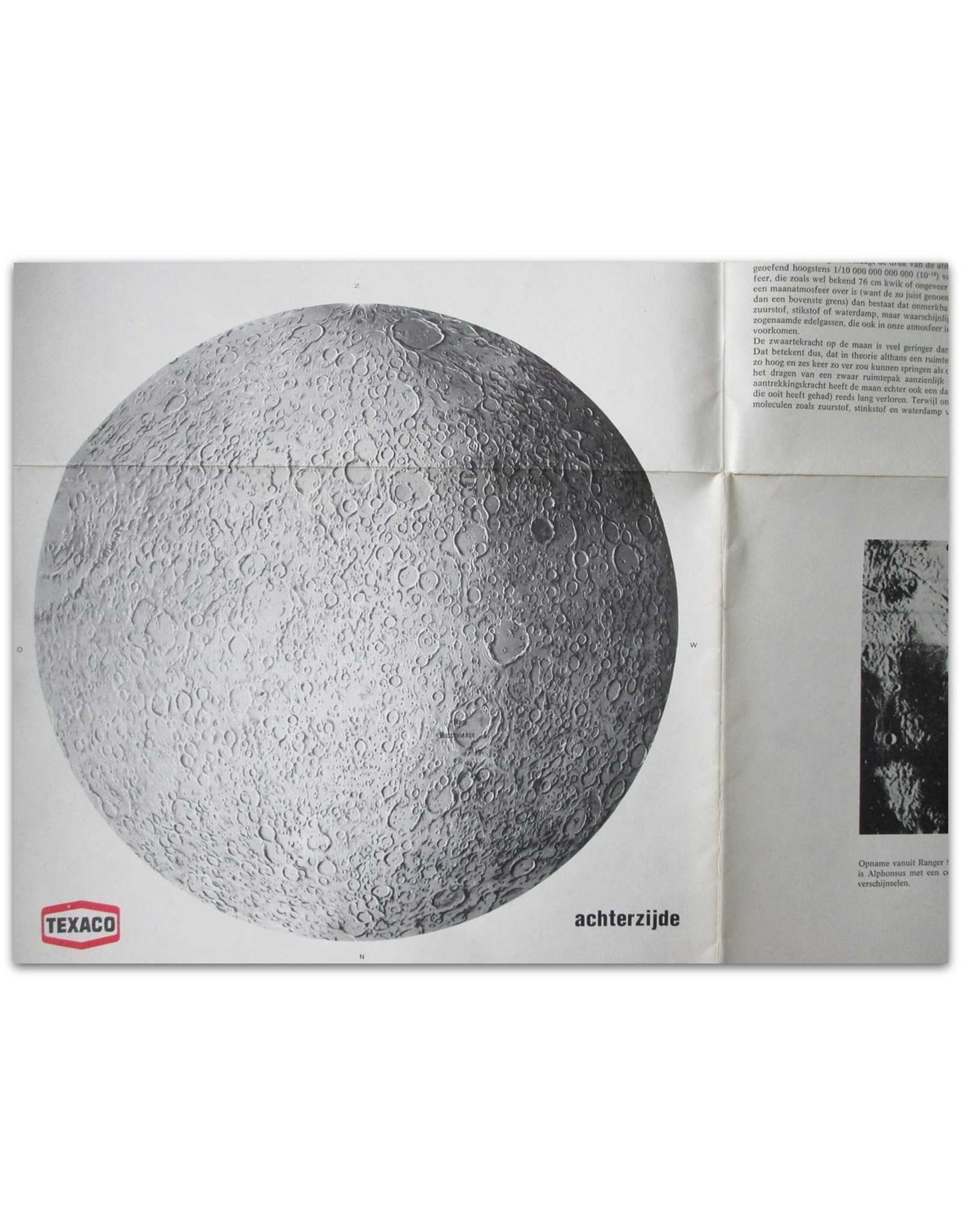 Dr. F. Hölzel - Texaco [Moon Map] Mond / Moon / Lune. Maßstab / Scale / Échelle 1 : 4.000.000