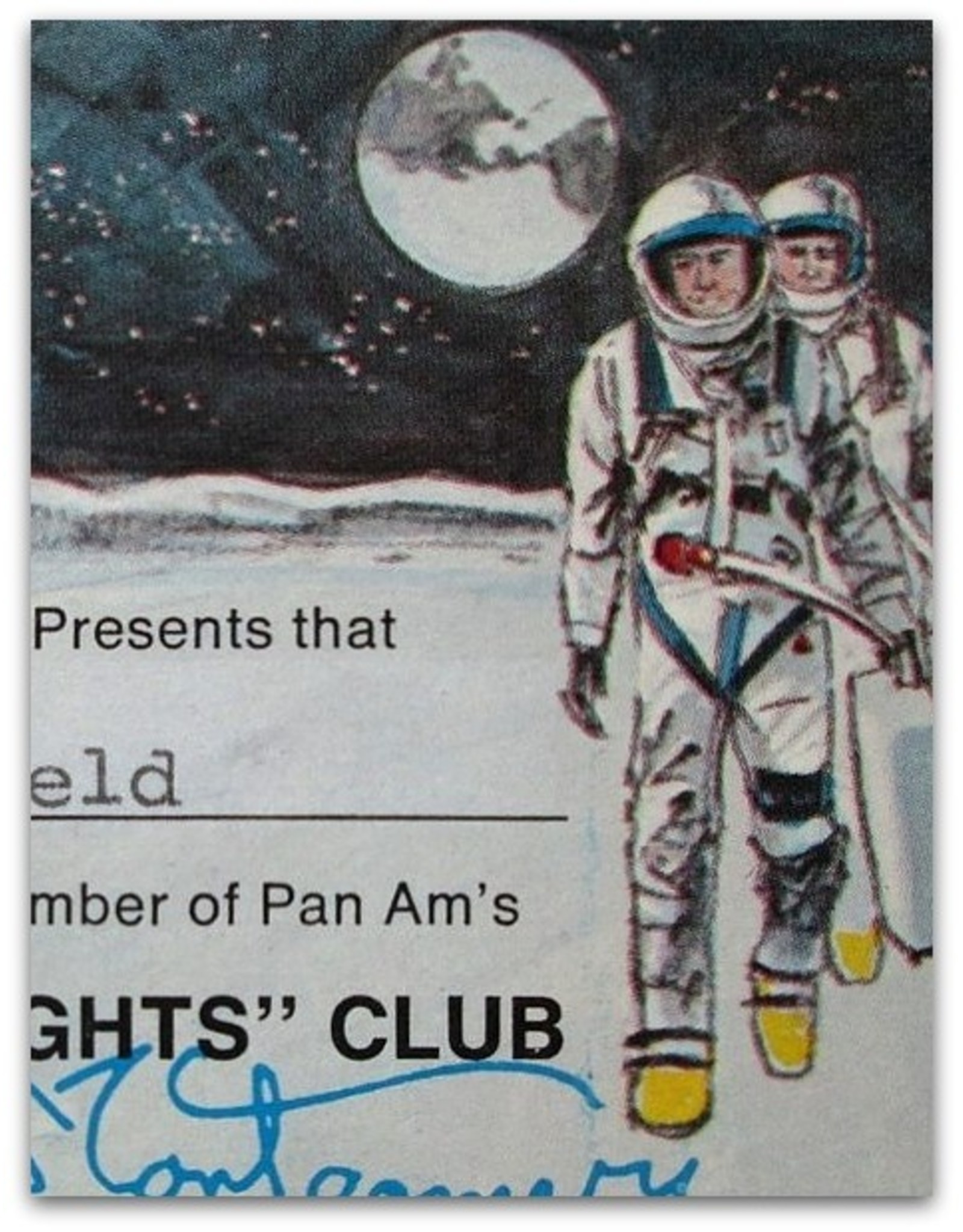 James Montgomery - Pan Am's First Moon Flights Club [lidmaatschapskaart]