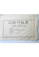 [Landkaart van] Zuid-Italië. Schaal 1:1.500.000