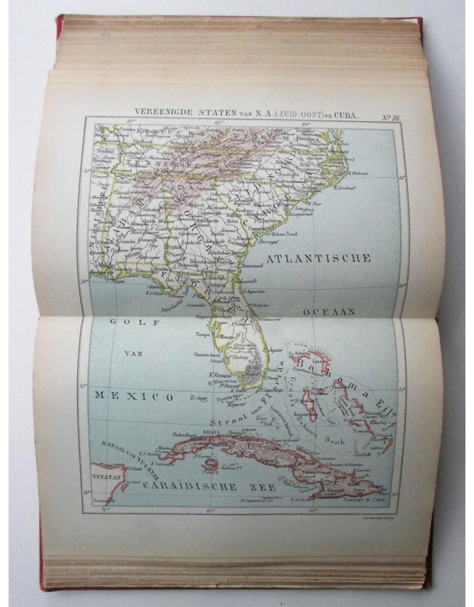 J. Kuyper - Wereld-Atlas voor Kantoor en Huiskamer [in Honderd Kaarten. 1e & 2e Deel; Europa & Azië, Afrika, Amerika en Australië]