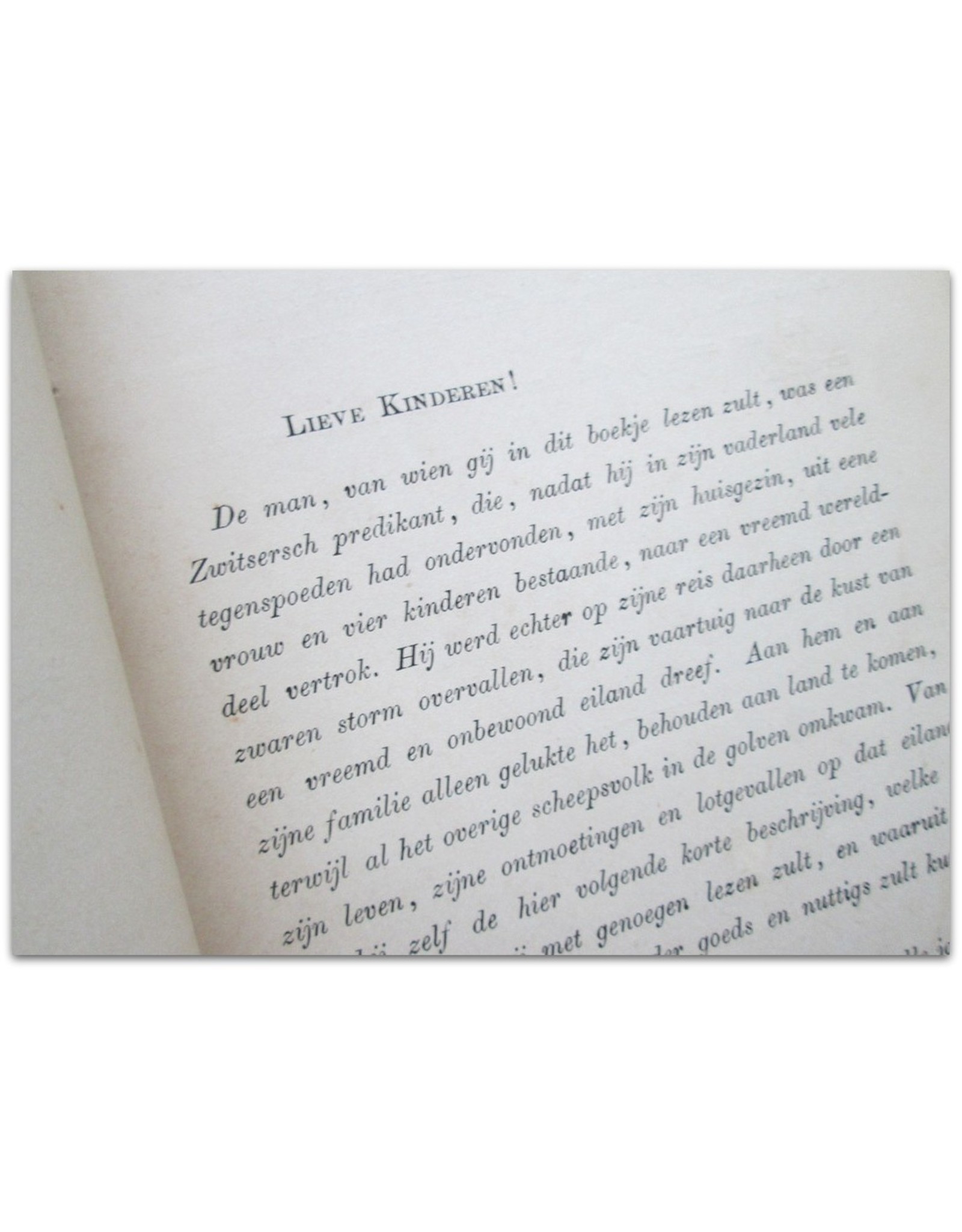 [Johann David Wyss] - De Zwitsersche Robinson Crusoe. Eene geschiedenis; voor kinderen naverteld door J.J.A. Goeverneur